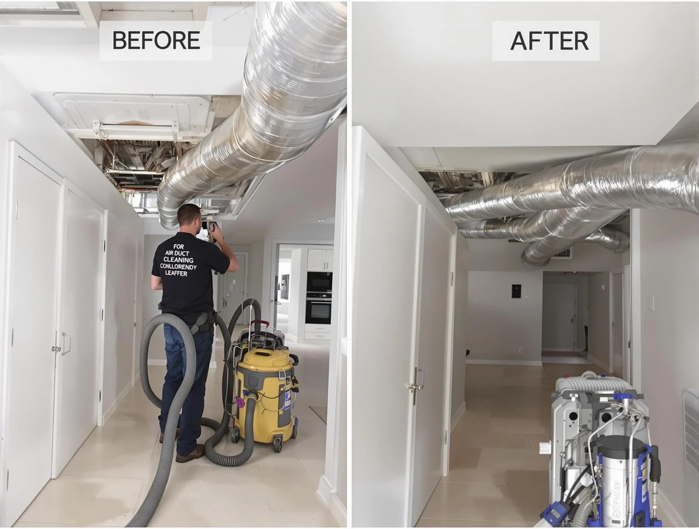 Summit Park Air Duct Cleaning professional performing thorough air duct cleaning in Summit Park