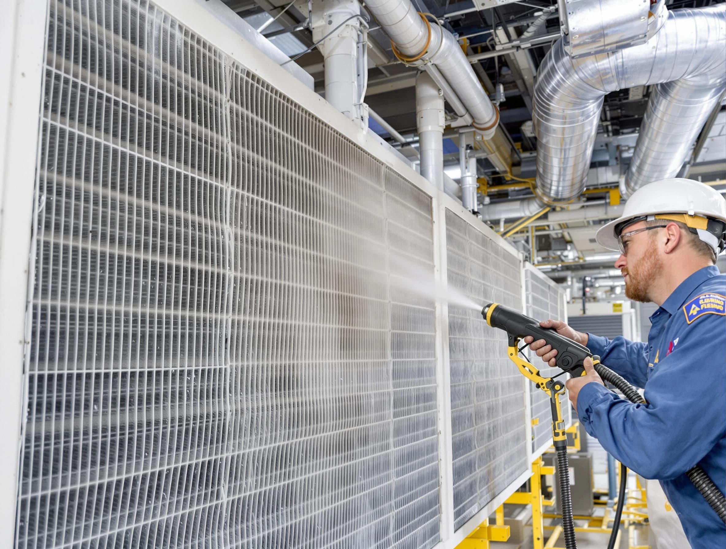 Professional commercial coil cleaning by Summit Park Air Duct Cleaning in Summit Park