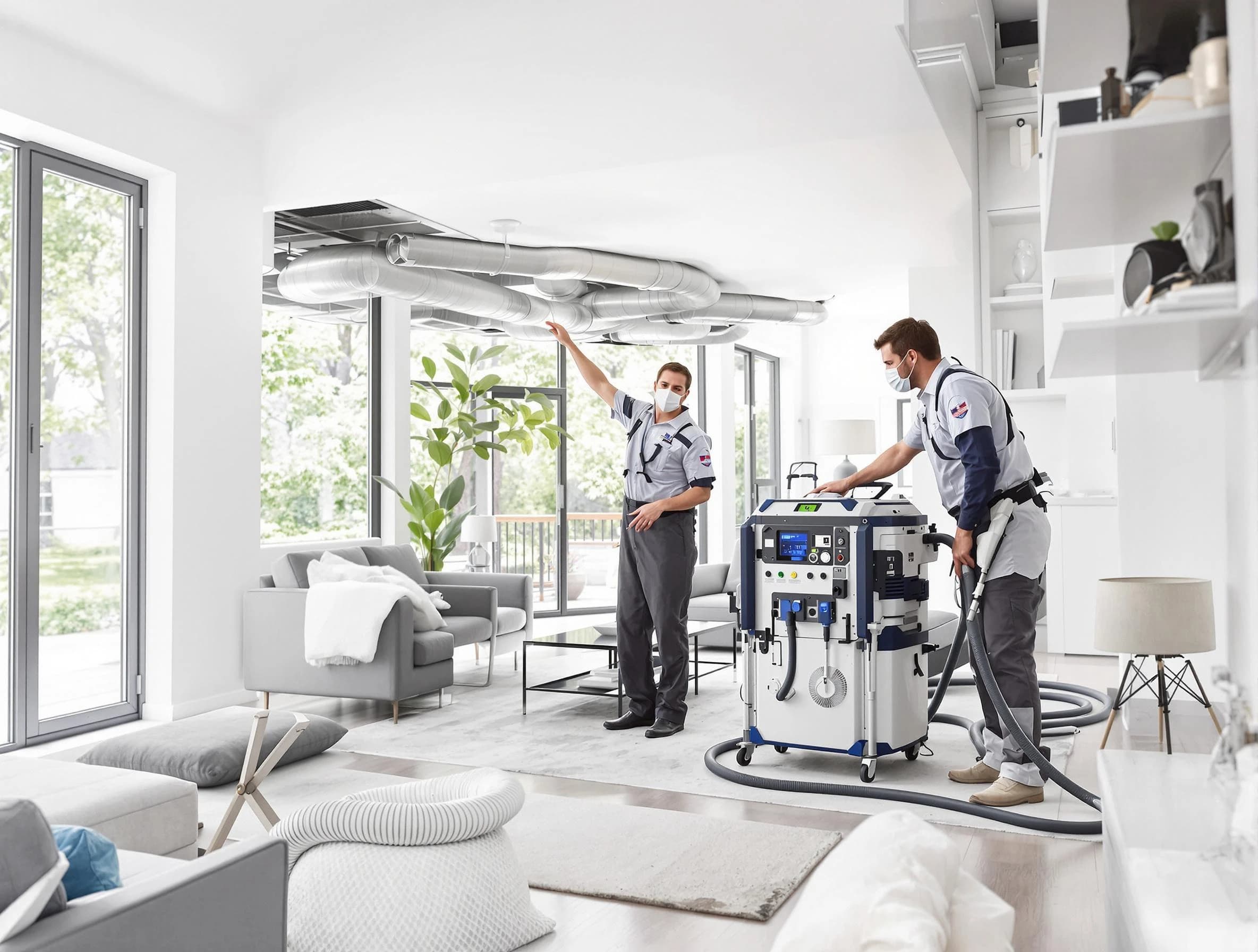 Summit Park Air Duct Cleaning professional conducting pure air duct cleaning with state-of-the-art equipment in Summit Park