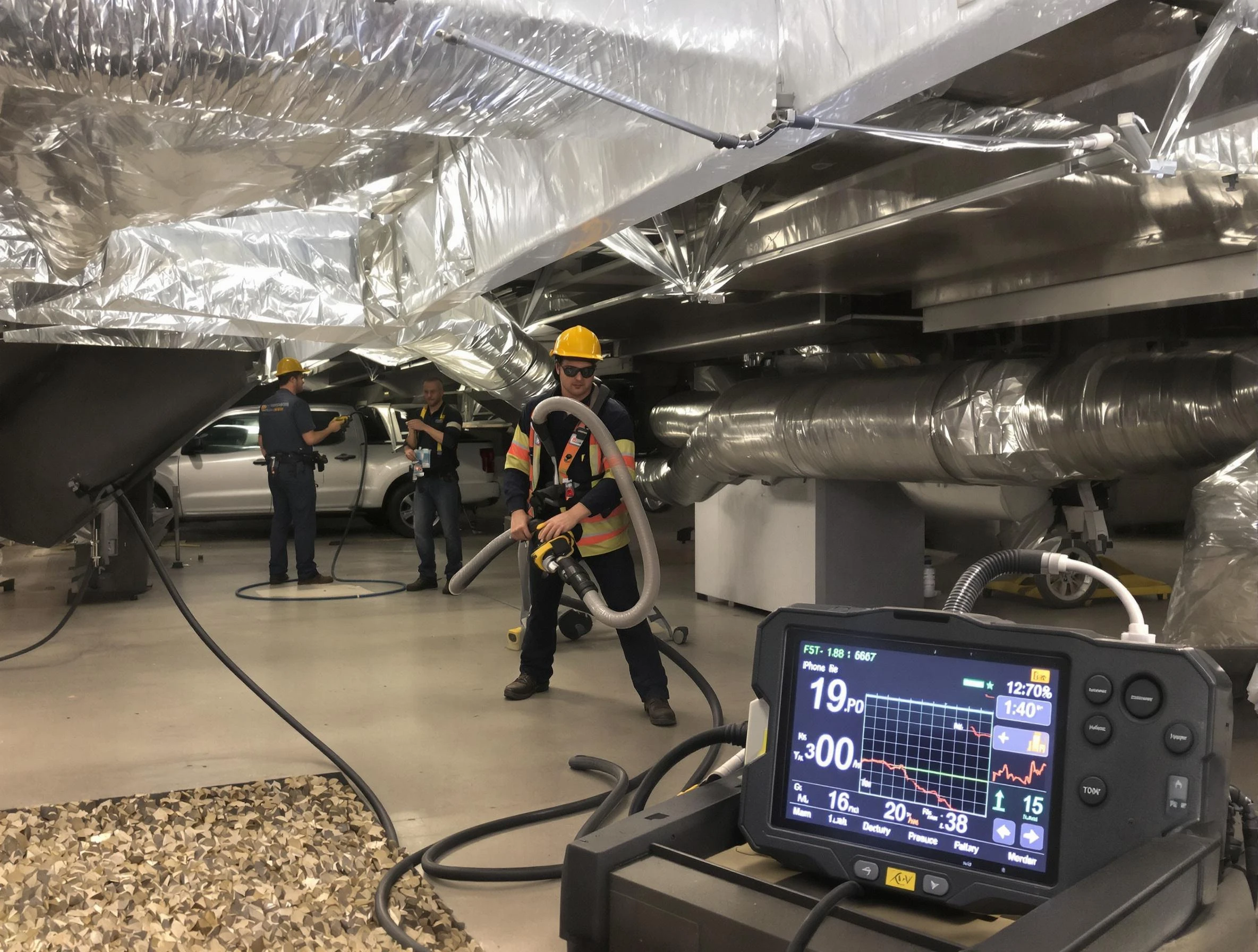 Professional negative pressure duct cleaning by Summit Park Air Duct Cleaning in Summit Park