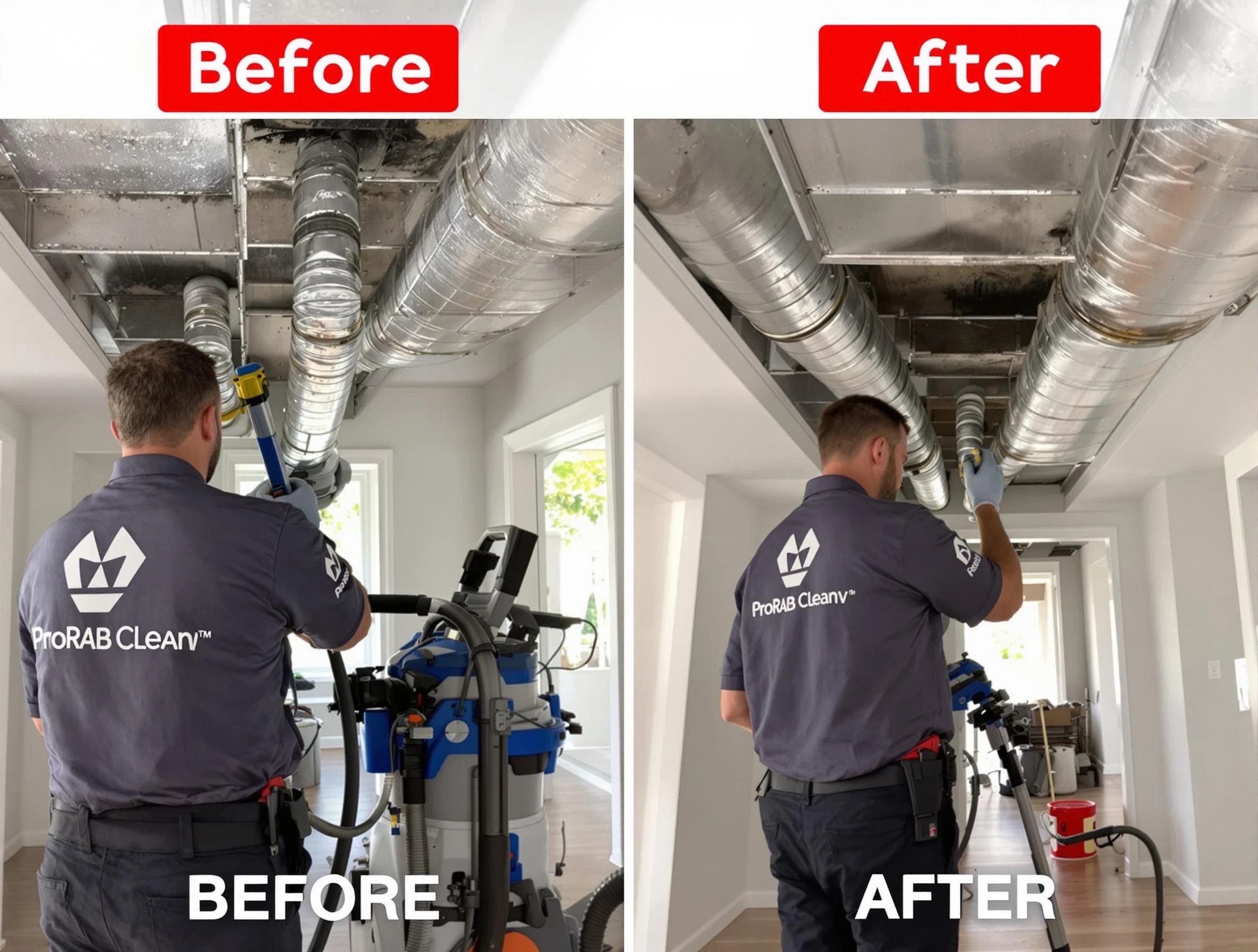 Summit Park Air Duct Cleaning expert performing thorough residential duct cleaning in a Summit Park home